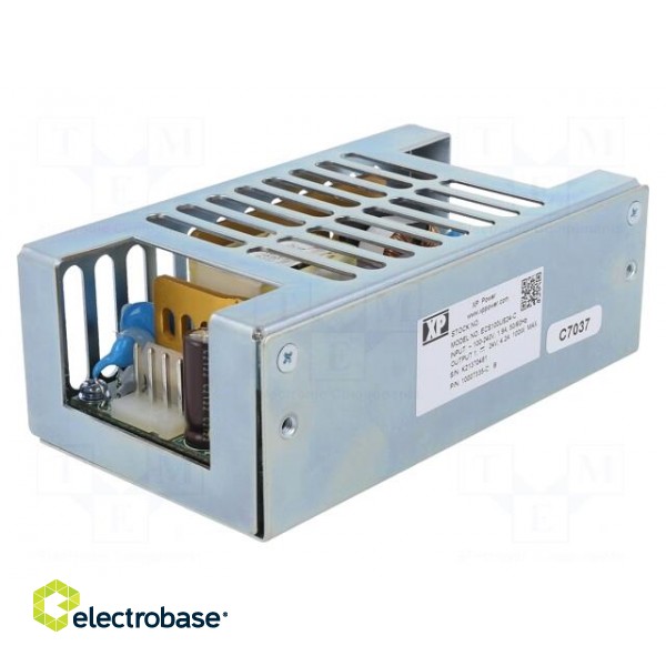 Power supply: switched-mode | open | 100W | 80÷264VAC | OUT: 1 | 24VDC image 1