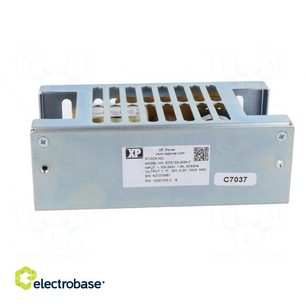 Power supply: switched-mode | open | 100W | 80÷264VAC | OUT: 1 | 24VDC image 3