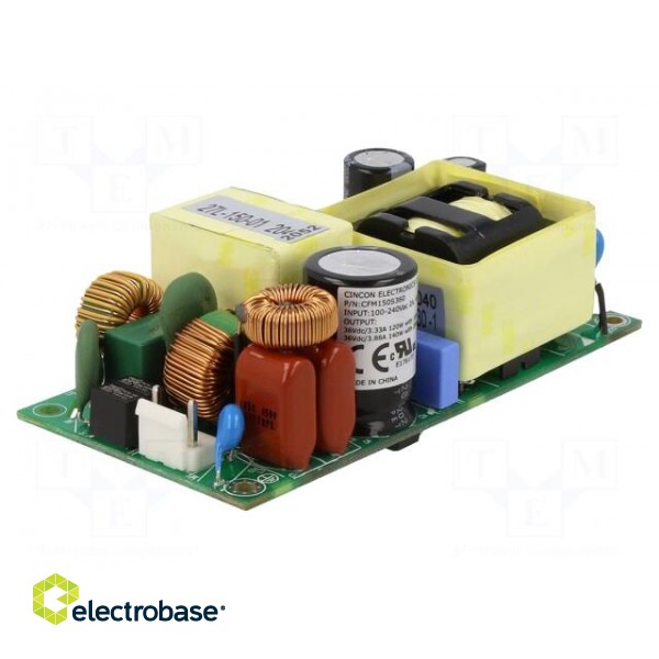 Power supply: switched-mode | open | 120W | 80÷264VAC | 36VDC | 3.33A image 1