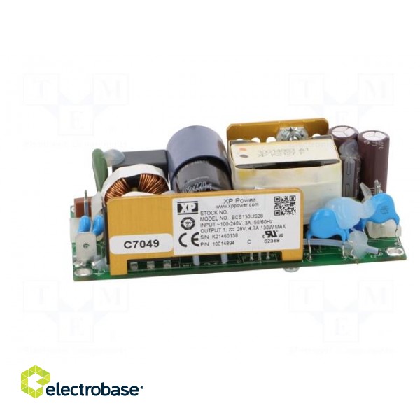 Power supply: switched-mode | open | 130W | 80÷264VAC | OUT: 1 | 28VDC image 3