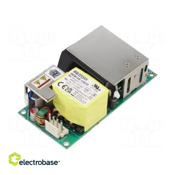 Power supply: switched-mode | open | 130W | 85÷264VAC | 12VDC | 10.8A