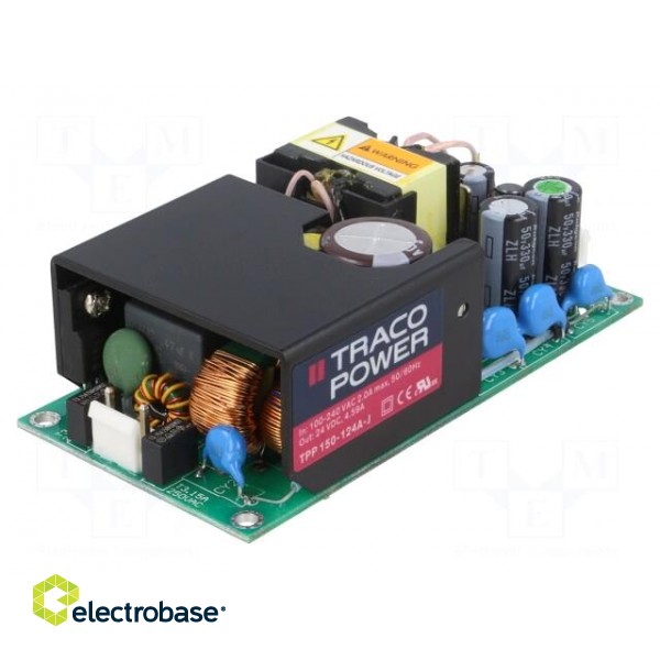 Power supply: switched-mode | open | 150W | 120÷370VDC | 85÷264VAC image 1