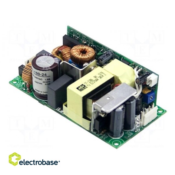 Power supply: switched-mode | open | 150W | 127÷370VDC | 90÷264VAC image 1
