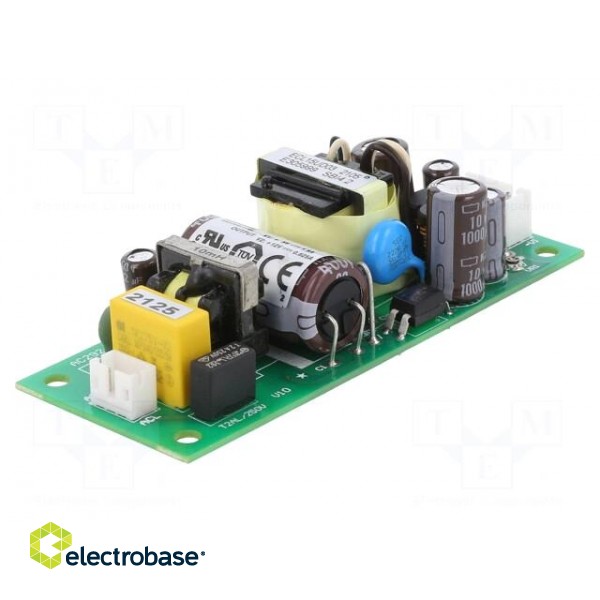Power supply: switched-mode | open | 15W | 120÷370VDC | 85÷264VAC paveikslėlis 1