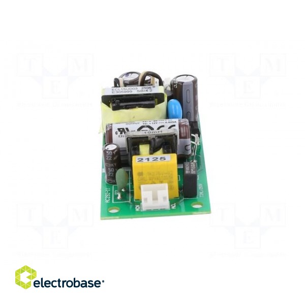 Power supply: switched-mode | open | 15W | 120÷370VDC | 85÷264VAC paveikslėlis 9