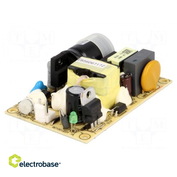 Power supply: switched-mode | open | 25.2W | 120÷370VDC | 85÷264VAC image 1