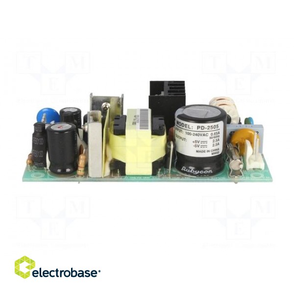 Power supply: switched-mode | open | 25W | 120÷370VDC | 90÷264VAC фото 3