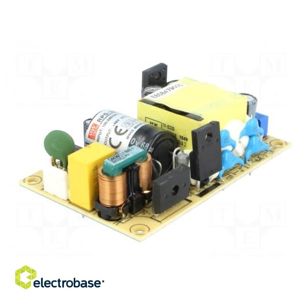 Power supply: switched-mode | open | 30W | 80÷264VAC | OUT: 1 | 48VDC image 2