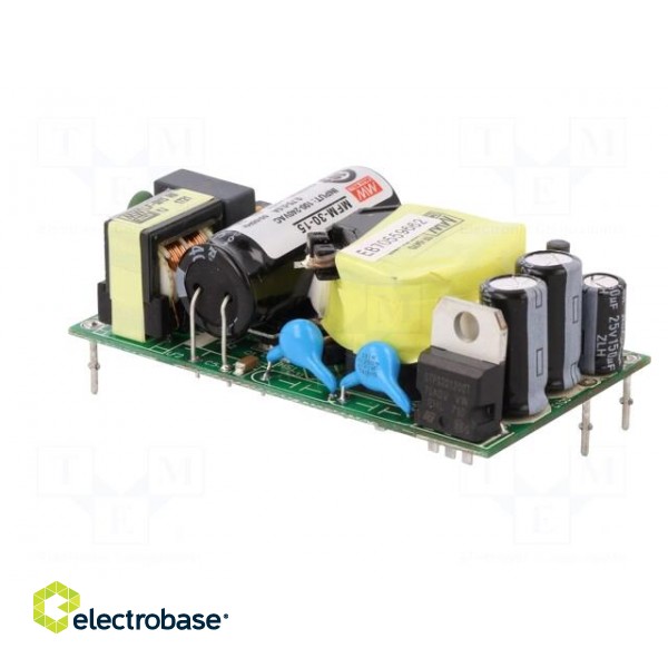 Power supply: switched-mode | open | 30W | 80÷264VAC | OUT: 1 | 15VDC | 2A image 4