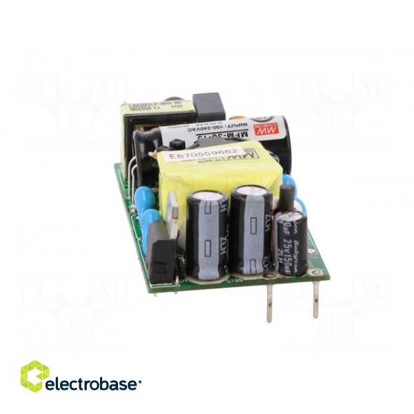 Power supply: switched-mode | open | 30W | 80÷264VAC | OUT: 1 | 15VDC | 2A image 5