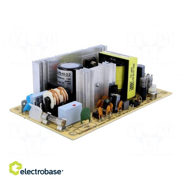 Power supply: switched-mode | open | 39.6W | 127÷370VDC | 90÷264VAC фото 2