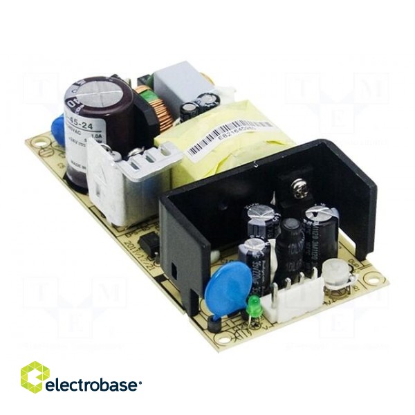 Power supply: switched-mode | open | 40.5W | 120÷370VDC | 85÷264VAC