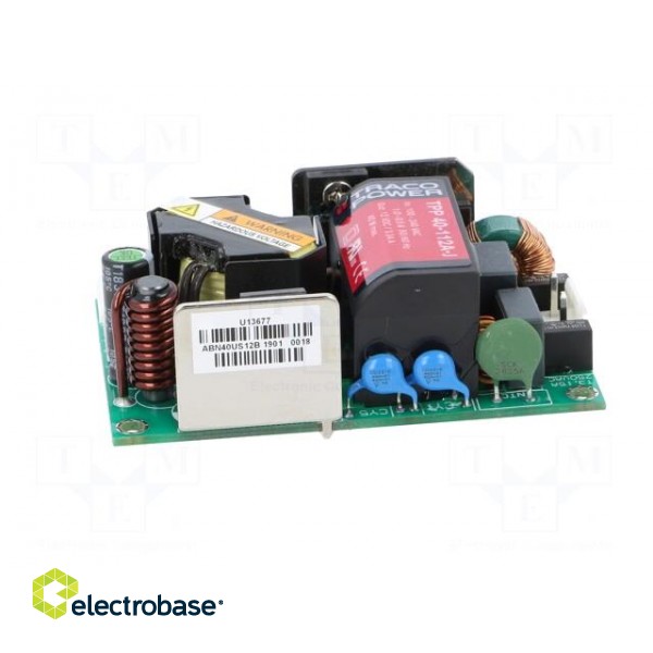 Power supply: switched-mode | open | 40W | 120÷370VDC | 85÷264VAC image 3