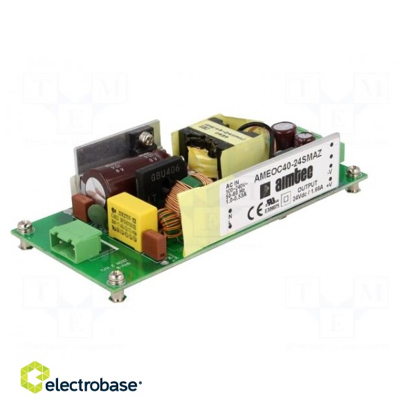Power supply: switched-mode | open | 40W | 130÷370VDC | 90÷264VAC image 2