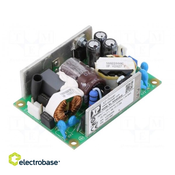 Power supply: switched-mode | open | 40W | 80÷264VAC | OUT: 1 | 18VDC image 1
