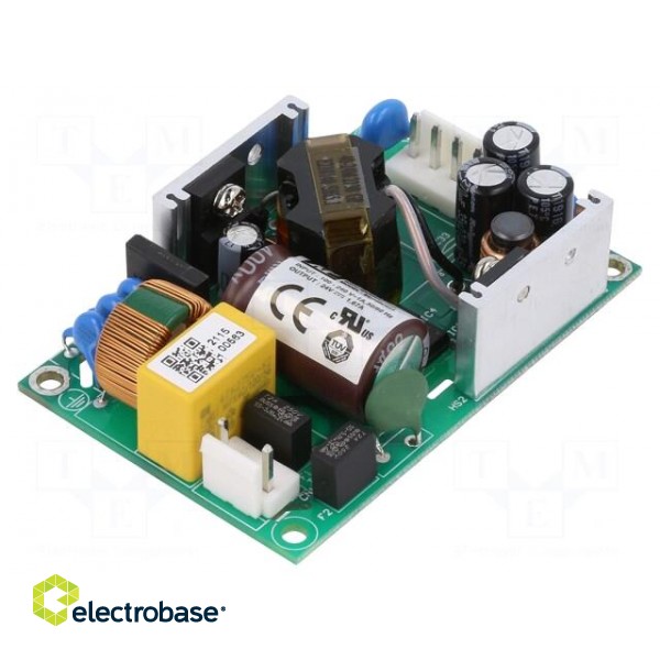 Power supply: switched-mode | open | 40W | 85÷264VAC | OUT: 1 | 24VDC image 1