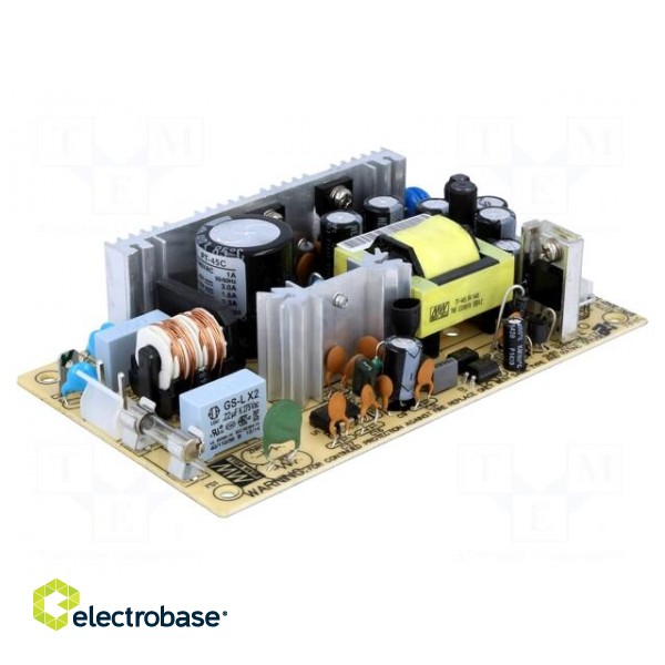 Power supply: switched-mode | open | 43.5W | 120÷370VDC | 90÷264VAC paveikslėlis 1