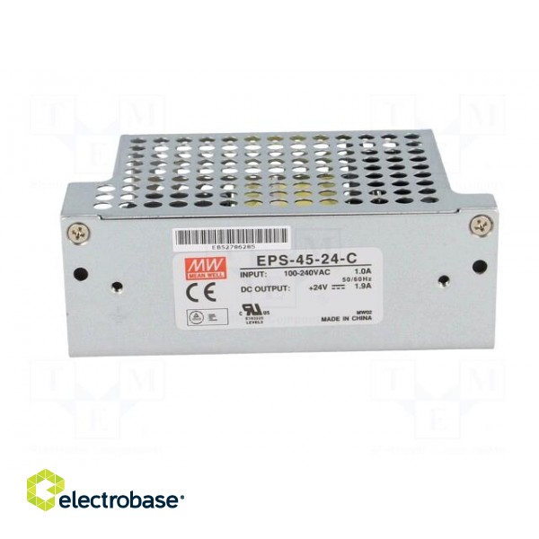 Power supply: switched-mode | open | 45.6W | 120÷370VDC | 85÷264VAC image 3