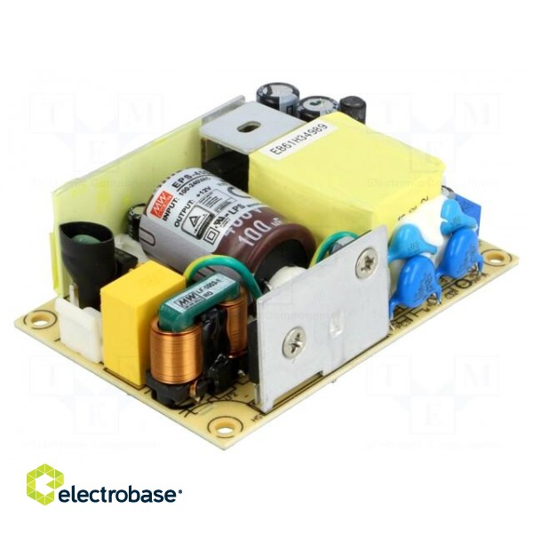 Power supply: switched-mode | open | 45.6W | 80÷264VAC | OUT: 1 | 3.8A фото 1