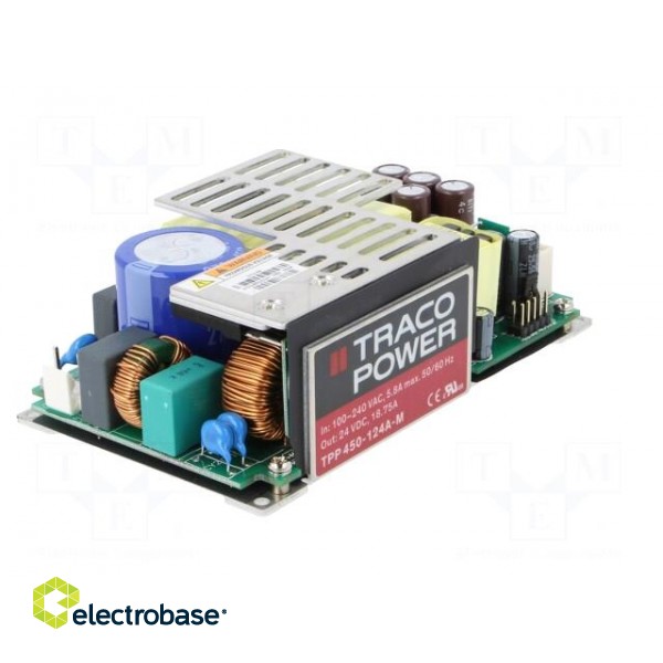 Power supply: switched-mode | open | 450W | 120÷370VDC | 85÷264VAC фото 2