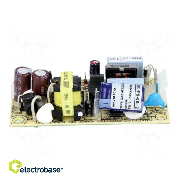 Power supply: switched-mode | open | 5.4W | 120÷370VDC | 85÷264VAC фото 3