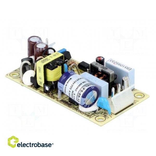 Power supply: switched-mode | open | 5.4W | 120÷370VDC | 85÷264VAC paveikslėlis 4
