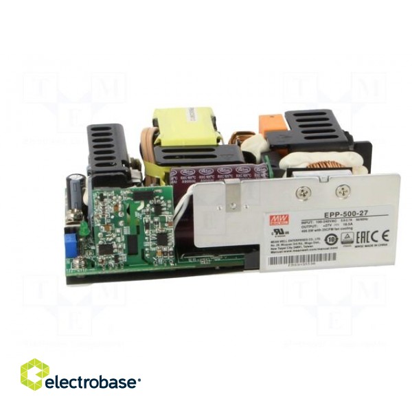 Power supply: switched-mode | open | 500W | 127÷370VDC | 90÷264VAC paveikslėlis 3