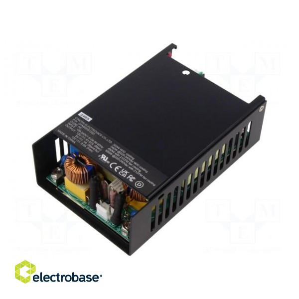 Power supply: switched-mode | open | 500W | 80÷264VAC | 12VDC | 27.5A