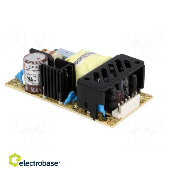 Power supply: switched-mode | open | 53.5W | 127÷370VDC | 90÷264VAC фото 8