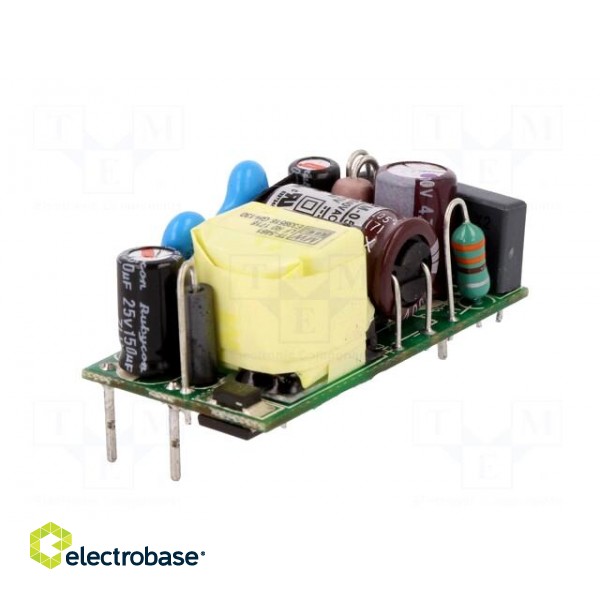 Power supply: switched-mode | open | 5W | 80÷264VAC | OUT: 1 | 15VDC image 6
