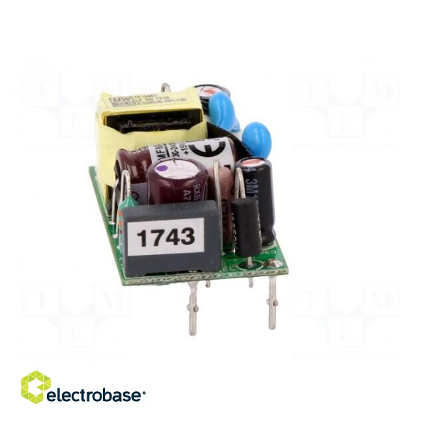 Power supply: switched-mode | open | 5W | 80÷264VAC | OUT: 1 | 15VDC image 9