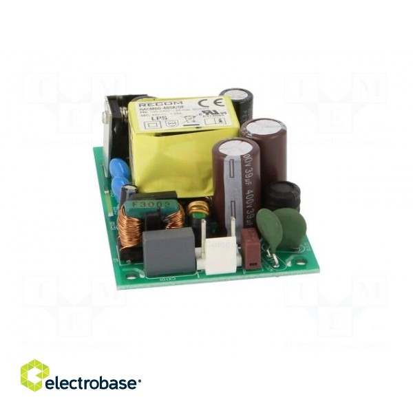 Power supply: switching | open | 60W | 120÷370VDC | 80÷264VAC | OUT: 1 image 9