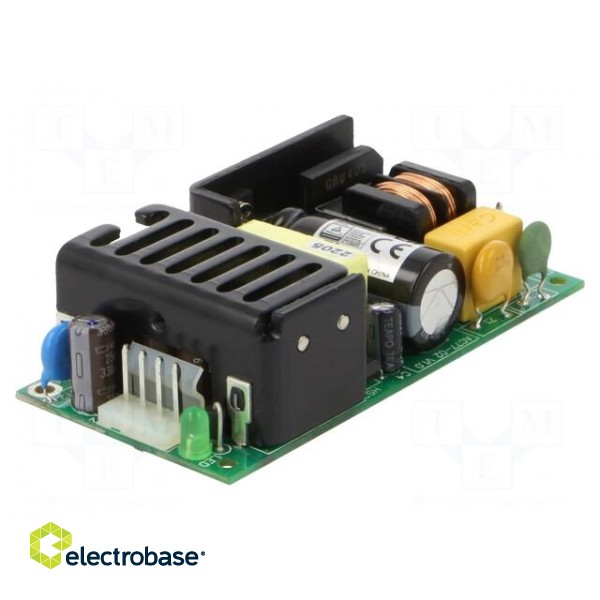 Power supply: switched-mode | open | 60W | 120÷370VDC | 90÷264VAC image 1