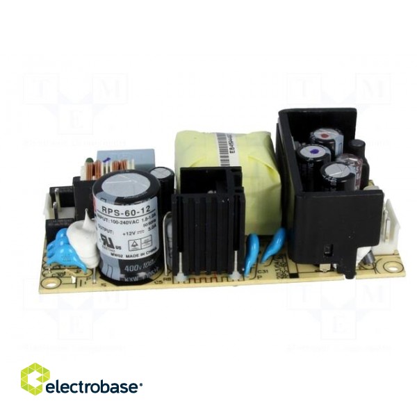 Power supply: switched-mode | open | 60W | 127÷370VDC | 90÷264VAC image 3