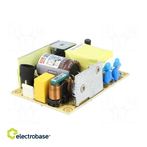 Power supply: switched-mode | open | 60W | 80÷264VAC | OUT: 1 | 8A | 85% paveikslėlis 2