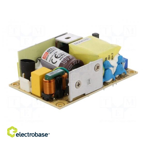 Power supply: switched-mode | open | 60W | 80÷264VAC | OUT: 1 | 8A | 85% image 2
