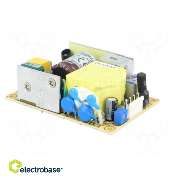 Power supply: switched-mode | open | 60W | 80÷264VAC | OUT: 1 | 8A | 85% paveikslėlis 4