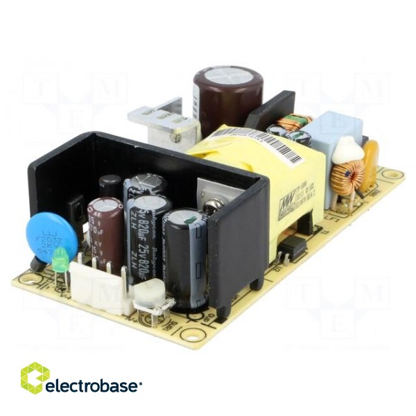 Power supply: switched-mode | open | 65.1W | 120÷370VDC | 85÷264VAC image 1