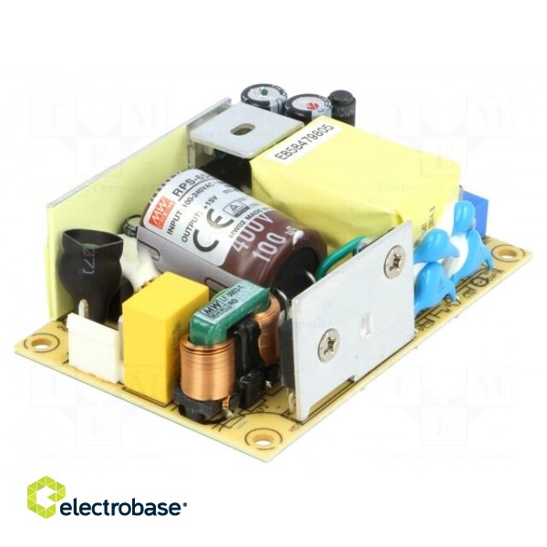 Power supply: switched-mode | open | 65.1W | 80÷264VAC | OUT: 1 | 15VDC image 1