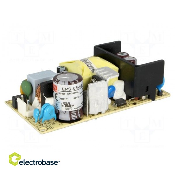 Power supply: switched-mode | open | 65.28W | 120÷370VDC | 85÷264VAC image 1