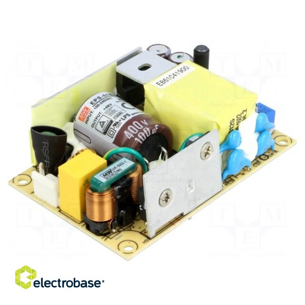 Power supply: switched-mode | open | 65.3W | 80÷264VAC | OUT: 1 | 48VDC image 1