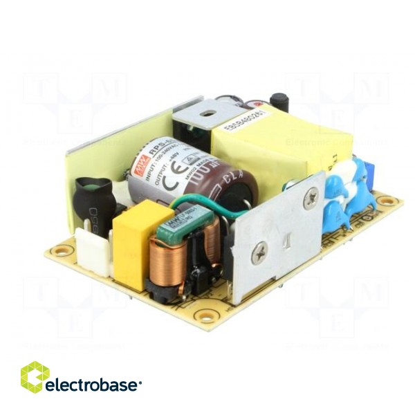 Power supply: switched-mode | open | 65.3W | 80÷264VAC | OUT: 1 | 48VDC фото 2