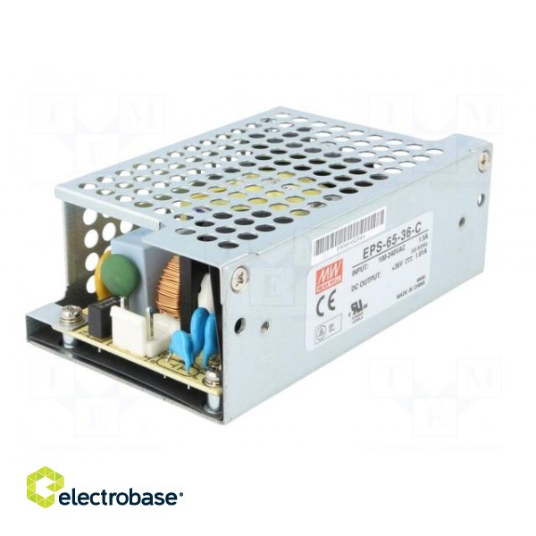 Power supply: switched-mode | open | 65W | 120÷370VDC | 85÷264VAC фото 6