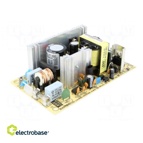 Power supply: switched-mode | open | 65W | 120÷370VDC | 90÷264VAC image 2