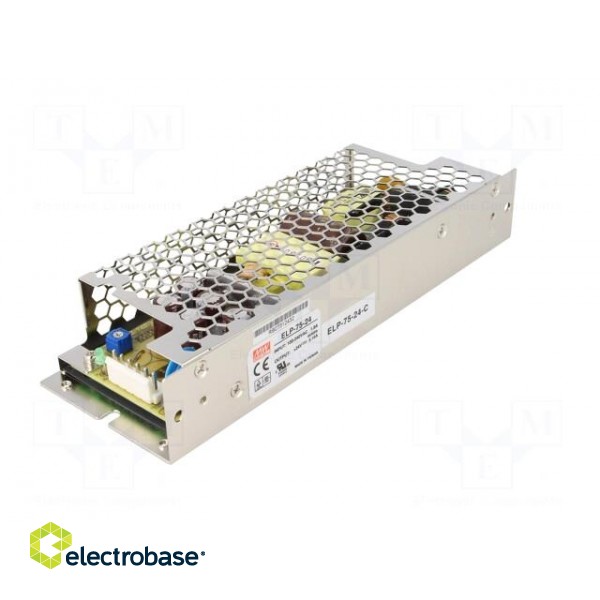 Power supply: switched-mode | open | 75W | 127÷370VDC | 90÷264VAC image 2