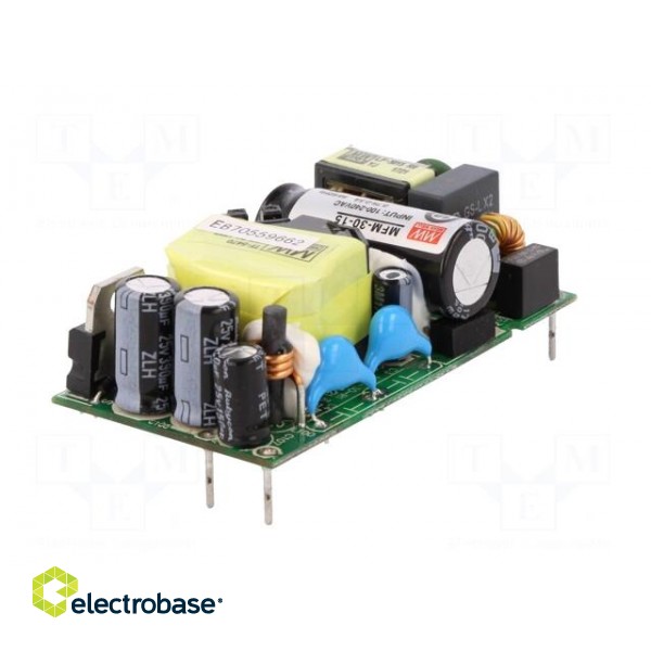 Power supply: switched-mode | open | 30W | 80÷264VAC | OUT: 1 | 15VDC | 2A image 6