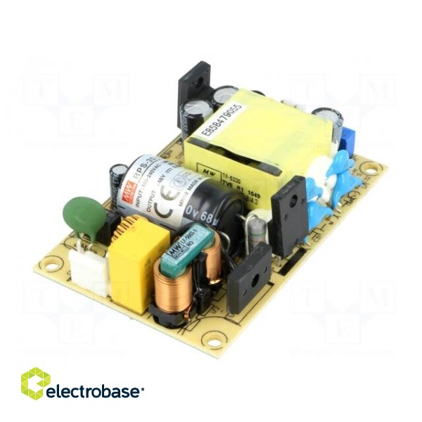 Power supply: switched-mode | open | 30W | 80÷264VAC | OUT: 1 | 48VDC image 1