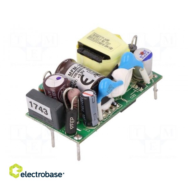 Power supply: switched-mode | open | 8W | 80÷264VAC | OUT: 1 | 3.3VDC paveikslėlis 1