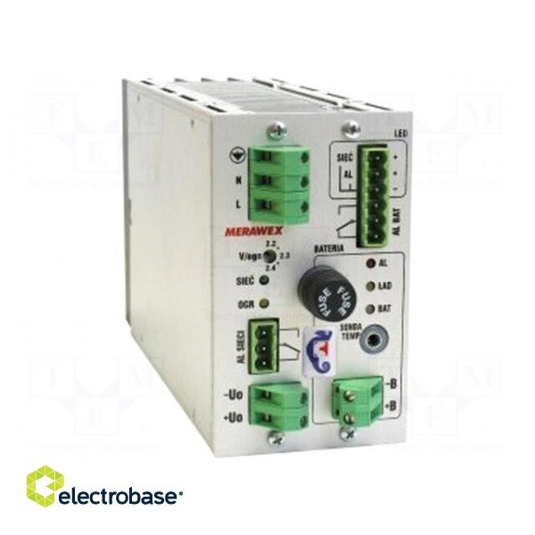 Power supply: buffer | for building in,modular | 300W | 24VDC | 12A