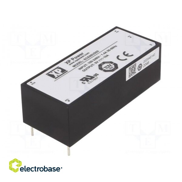 Converter: AC/DC | 60W | 85÷264VAC | Usup: 120÷370VDC | Uout: 5VDC | 83% paveikslėlis 1